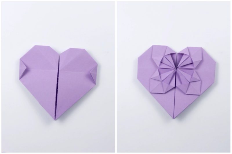 Origami Money Heart Photo Tutorial Step By Step Instructions - Paper Kawaii