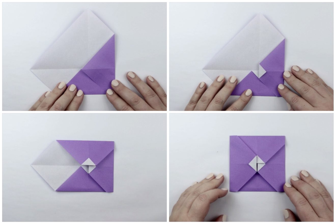 Origami Small Square Tato Photo Tutorial Step By Step Instructions ...