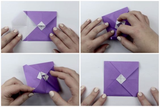 Origami Small Square Tato Photo Tutorial Step By Step Instructions ...