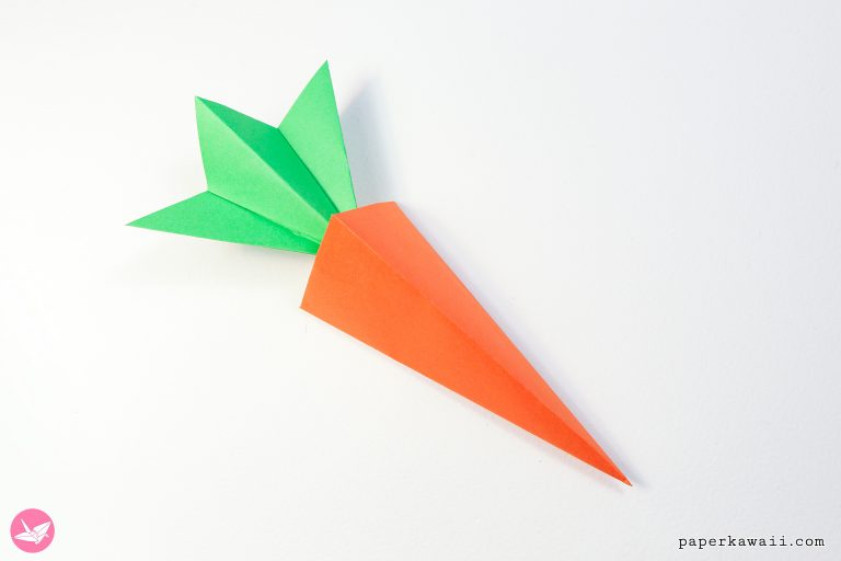 Origami Carrot Box Video Tutorial - Paper Kawaii