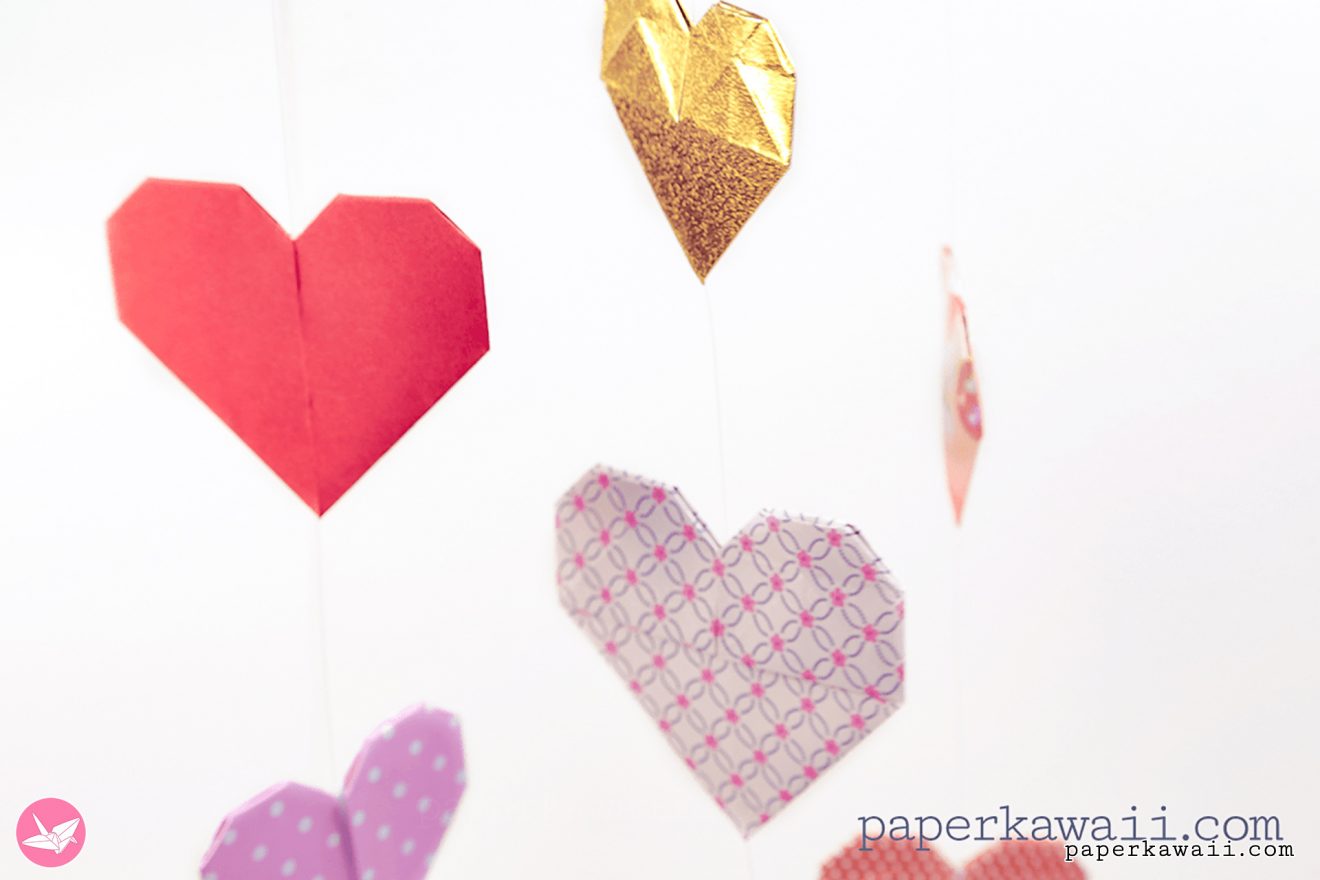 Origami Double Sided Heart Video Tutorial - Paper Kawaii