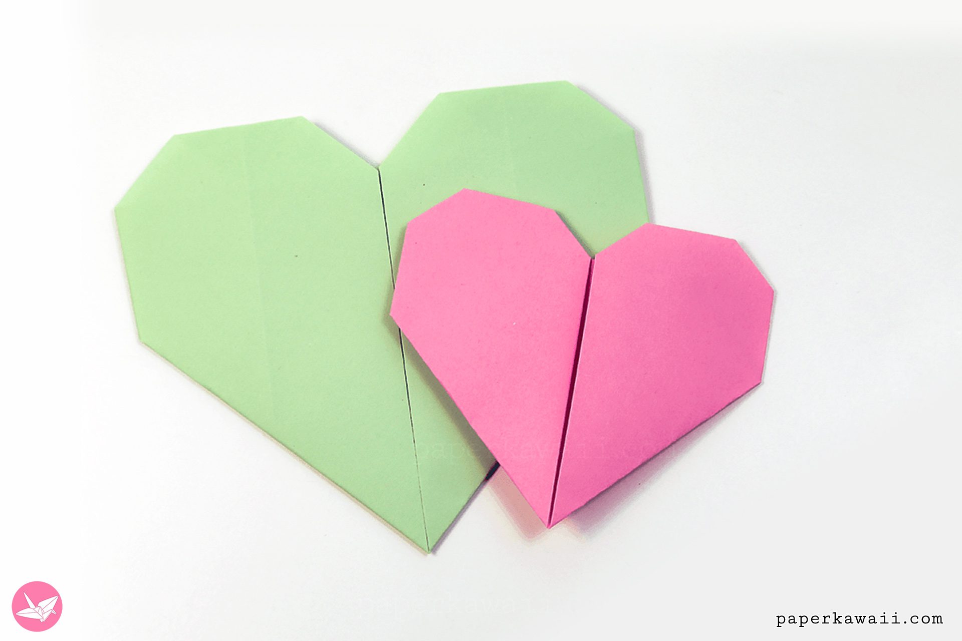 how to make origami heart with wings
