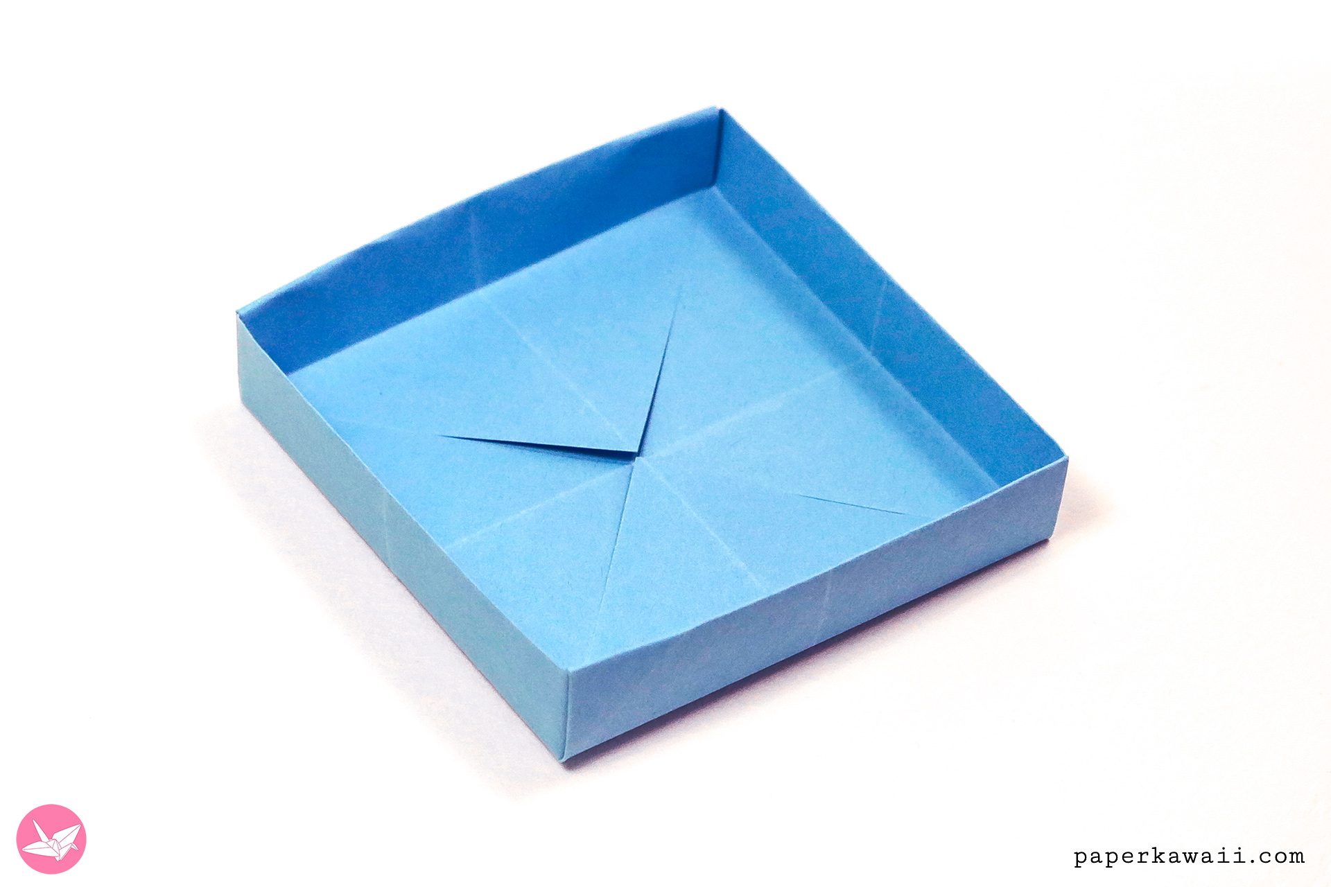 Square & Shallow Origami Masu Box Tutorial - Paper Kawaii