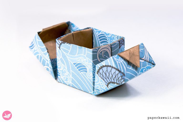 Origami Hinged Box Video Tutorial - Paper Kawaii