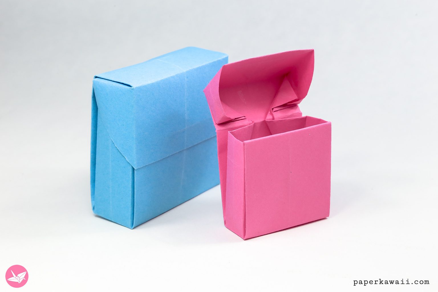 Origami Flip Top Box Instructions - Paper Kawaii